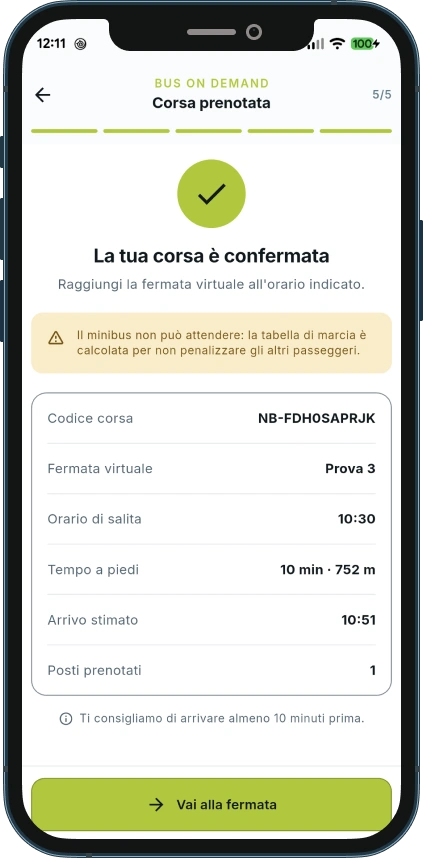 Bolty MaaS - Prenota la corsa